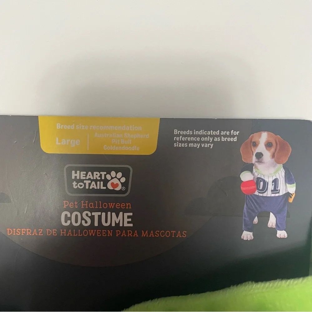 Heart to Tail Dog Paddleball Player Halloween Costume - Navy and White Large